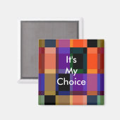 3ワード引用文私の選択マグネットやる気を起こさせるだ マグネット (正面/裏面)