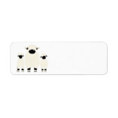 3ヴァレブラックノーズ連続ヒツジ ラベル (正面)