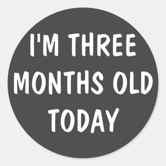 3ヶ月オールドベビー ラウンドシール (正面)