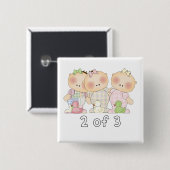 3三重項のかわいこちゃんの2 缶バッジ (正面&裏面)