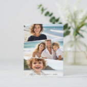 3不均等なコラージュ – ファンキー四辺形アート ポストカード (スタンド正面)