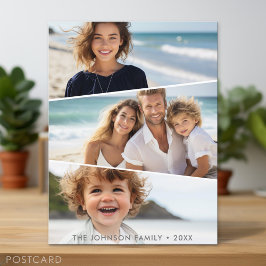 3不均等なコラージュ – ファンキー四辺形アート ポストカード