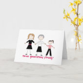 3世代の強さ カード (黄色い花)