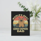 3世界のドイツ最高のの羊飼いパパヴィンテージ ポストカード (スタンド正面)