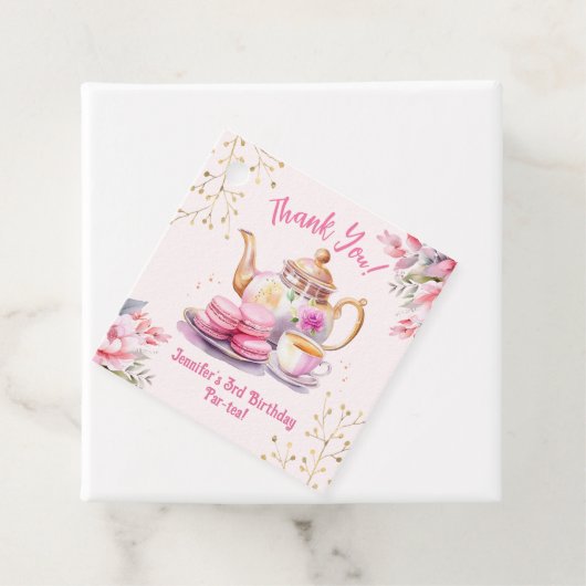 3人お茶!ガールピンク3rdバースデーティーパー茶 フェイバータグ (インサイチュ)