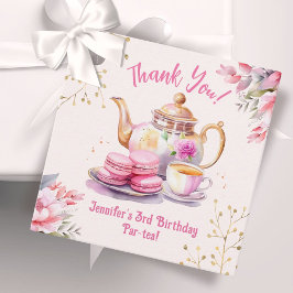 3人お茶！ガールピンク3rdバースデーティーパー茶 フェイバータグ