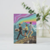 3人が山のシュールレアル無線スケート場 ポストカード (スタンド正面)