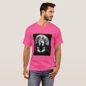 3人こうもりが月のシャツでおもしろい泣くTハム Tシャツ (正面フル)