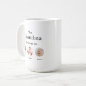3人のお孫さん向け名入れギフト  コーヒーマグカップ (正面左)