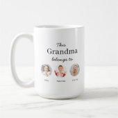 3人のお孫さん向け名入れギフト  コーヒーマグカップ (左)