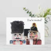 3人のくるみ割り人形のクリスマス・パーティー 招待状 (スタンド正面)