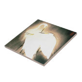 3人のこうのとりの日本人のWoodblockの芸術Ukiyo-E タイル (側面)