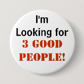 3人のよい人々- 3"ボタン 缶バッジ (正面)
