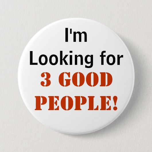 3人のよい人々- 3"ボタン 缶バッジ (正面)
