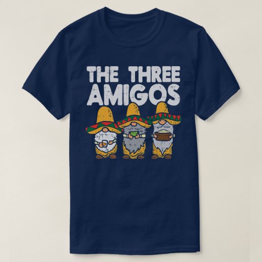 3人のアミゴスメキシコ格言カワイトシンコデマイヨ Tシャツ (デザイン正面)