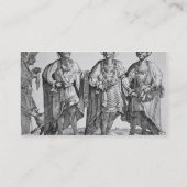 3人のアメリカのチェロキー責任者1762年(版木、銅版、版画) 名刺 (裏面)
