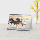 3人のアラビア人の挨拶状、含まれている白い封筒 カード (黄色い花)