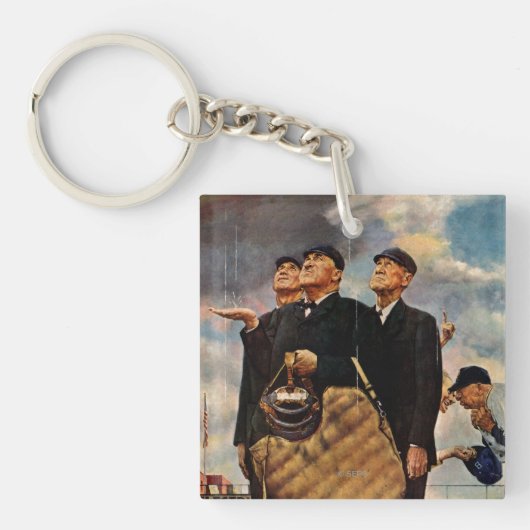 3人のアンパイヤ キーホルダー (正面)