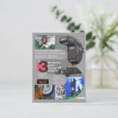 「3人のアーティストが知っておくべき」ショーケース ポストカード (スタンド正面)