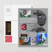 「3人のアーティストが知っておくべき」ショーケース ポストカード (正面/裏面)