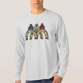 3人のカウボーイがバーに入ってきて… Tシャツ (正面)