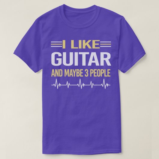 3人のギタ遊ーギタリスト Tシャツ (デザイン正面)