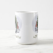 3人のクリスマス・ノーム雪を降らせて コーヒーマグカップ (中央)