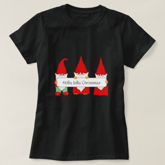 3人のクリスマス・ノームTシャツ Tシャツ (デザイン正面)