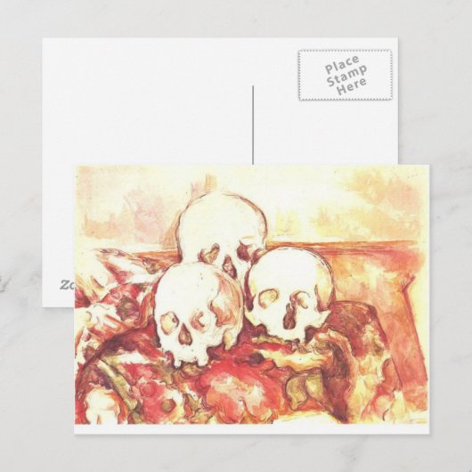 3人のスカル ポストカード (正面/裏面)