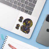 3人のスペースマンのパック シール (ノートパソコンとiPhone)