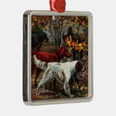 3人のセッターのクリスマスのオーナメント メタルオーナメント (右)