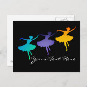 3人のダンサー ポストカード (正面/裏面)