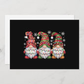 3人のノーム バッファロープレイド 赤 クリスマス (正面/裏面)