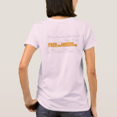 3人のハイカーをすべて無料にする Tシャツ (裏面)