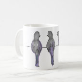 3人のハト友達 コーヒーマグカップ (正面左)