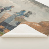 3人のフィッシャーガール(ノーサンバーランド・タイネマス) シェルパブランケット (3/4)