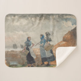 3人のフィッシャーガール（ノーサンバーランド・タイネマス） シェルパブランケット