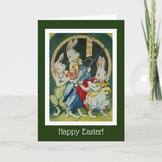 3人のミュージカルラビッツが復活祭に最適 シーズンカード (正面)