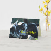 3人のヤギの子供は大事な行事をカスタマイズ カード (黄色い花)