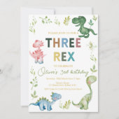 3人のレックスのサードパーティ 招待状 (正面)