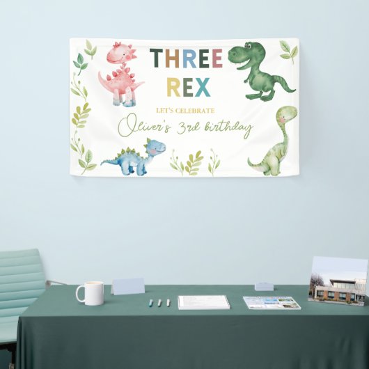 3人のレックスのサードパーティ 横断幕 (トレードショー)