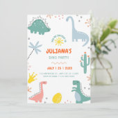 3人のレックス誕生日 招待状 (スタンド正面)