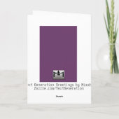 3人のワードのバレンタインデーカード シーズンカード (裏面)