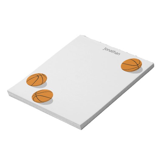 3人の乞食少年のスポーツパーソナライズされた ノートパッド (回転)