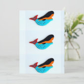 3人の人魚の招待状カード 招待状 (スタンド正面)