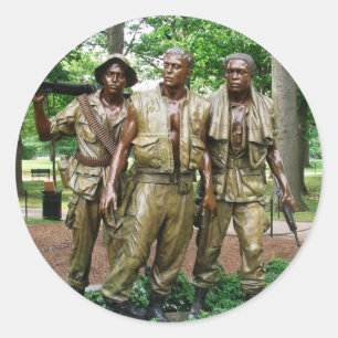 3人の修理人 ベトナム戦争の獣医の彫像 ラウンドシール