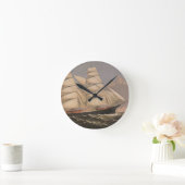 3人の兄弟の船 ラウンド壁時計 (ホーム)