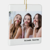 3人の友達が永遠に写真ミニマル主義者 セラミックオーナメント (右)