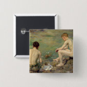 3人の友達 缶バッジ (正面&裏面)