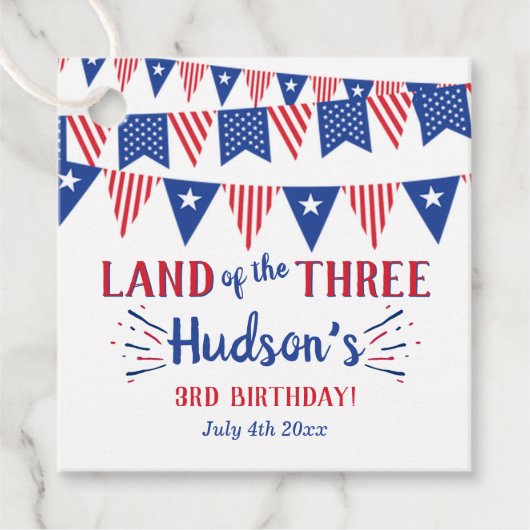 3人の土地だ！7月3日の4日パーティー フェイバータグ (正面)